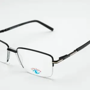 تصميم عملي أنيق يجمع بين الإطار المعدني الخفيف وخامة الأيادي الملبسة عالية الجودة، مع سنادات أنف مريحة لتجربة ارتداء مثالية طوال اليوم.