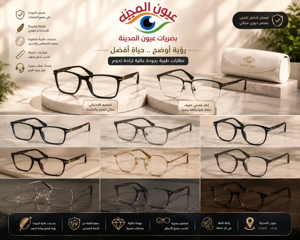 شراء نظارات طبية اون لاين